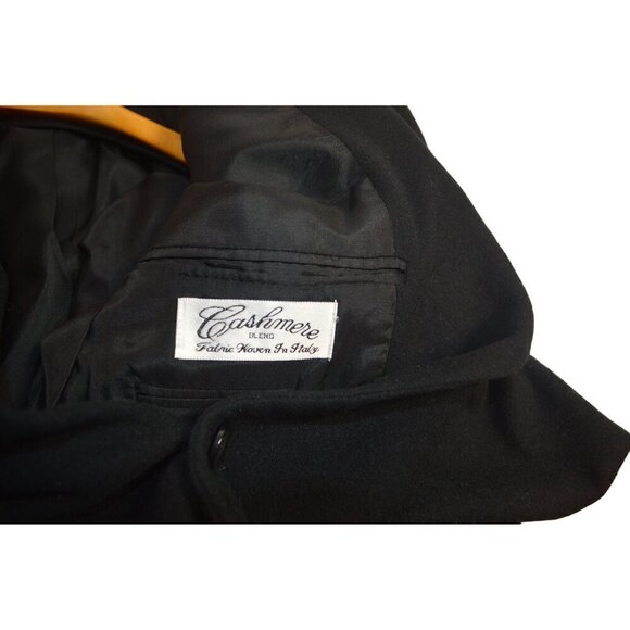 MEN'S GIANFRANCO RUFFINI BLACK CASHMERE SPORT COAT BLAZER JACKET 40R - Picture 3 of 5